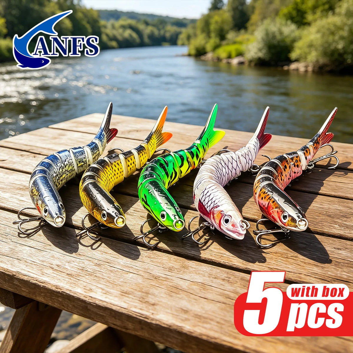ANFS Jointed Sinking Swimbait Fishing Lures With Realistic Design