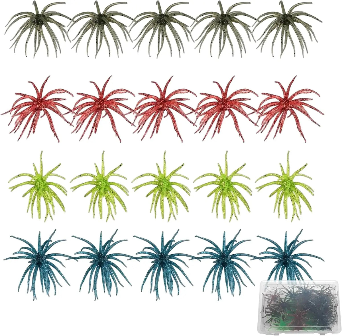 Soft Plastic Urchin Fishing Lures for Bass Trout and Crappie