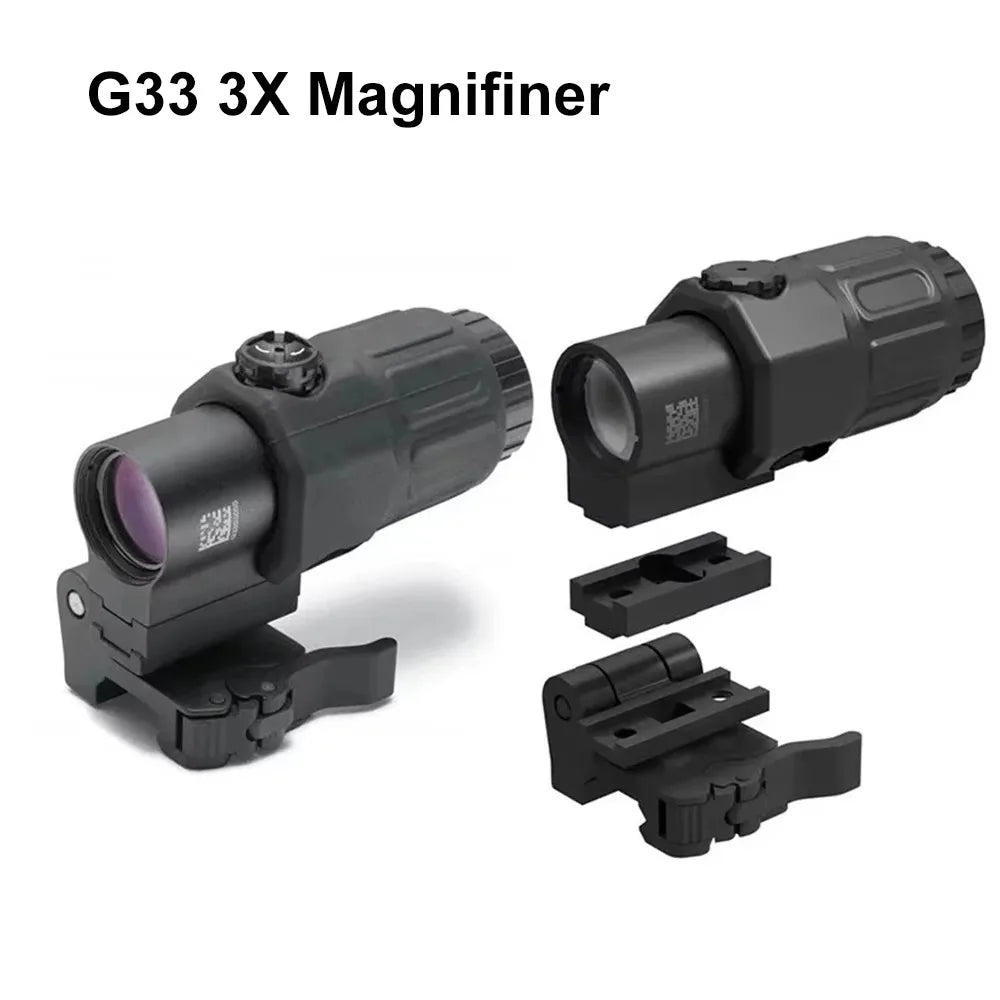 Bestsight G33 Side Switch 3X Magnifier Scope With Quick Detach Mount