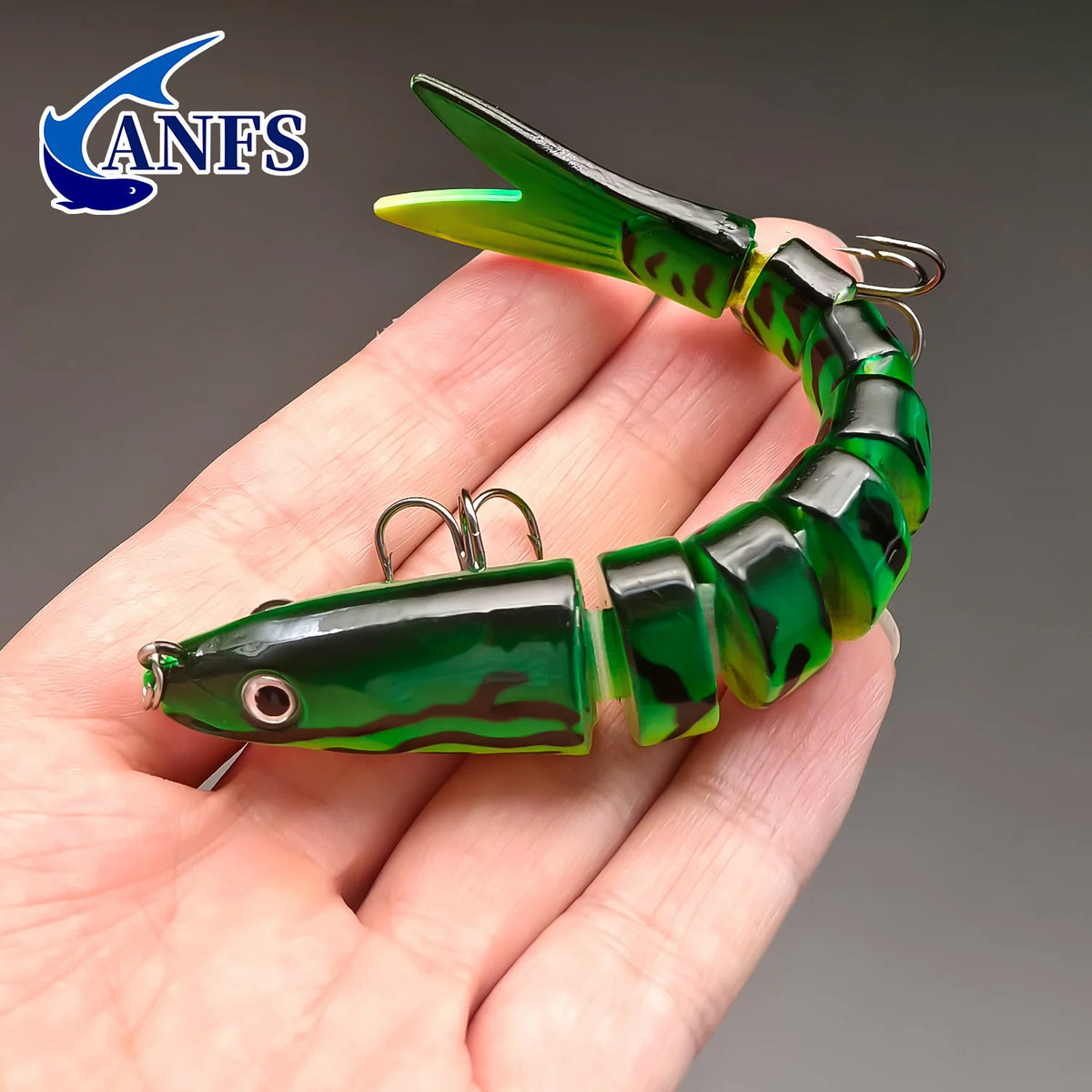 ANFS Realistic Jointed Swimbait Fishing Lures for Bass and Trout