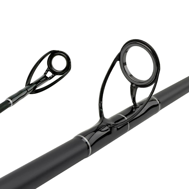 4 Sections surf Fishing Rod High Carbon Fiber Long Throw Surf Spinning Rod 15-40LB Line Wt. Heavy Power Fishing Pole