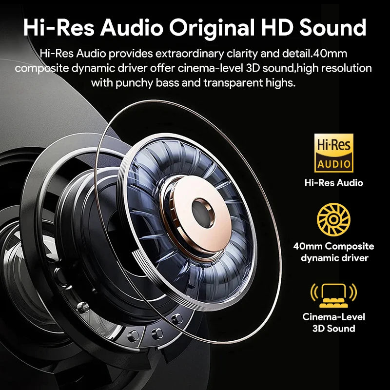 QCY H3 Wireless Headphones Bluetooth 5.4 Hybrid Active Noise Cancellation