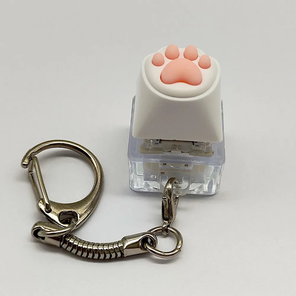 Cute Cat Paw Squishy Keychain Stress Relief Fidget Toy