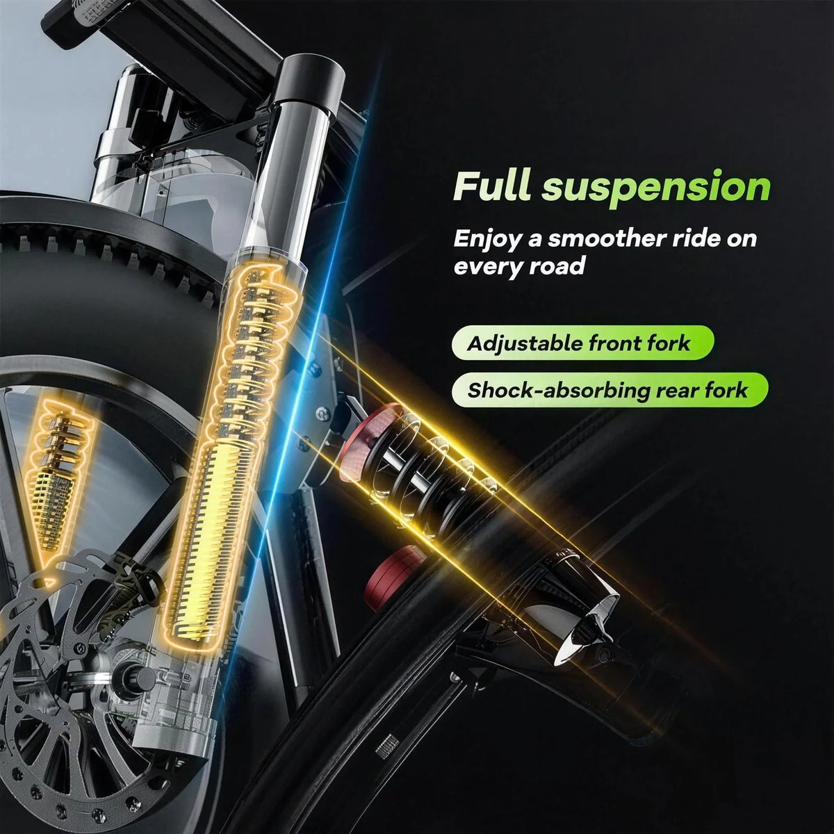 Cybervelo 1000W Fat Tire Electric Dirt Bike Off Road Ebike