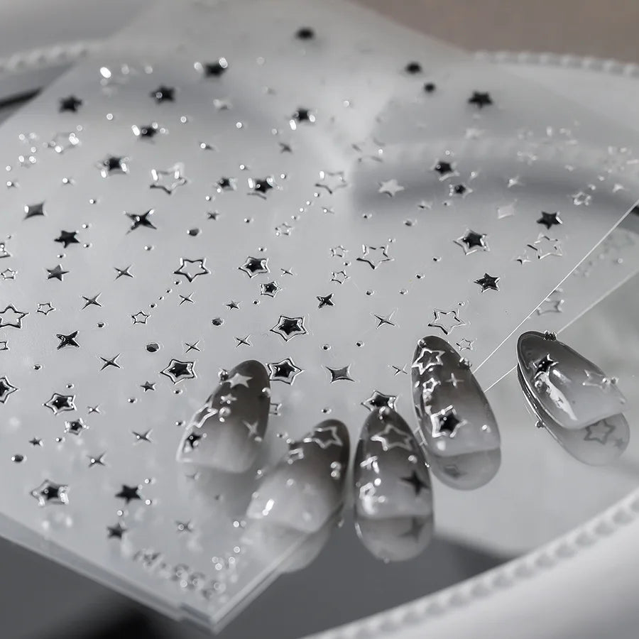 Luxury Star Nail Art Stickers for Elegant Nail Designs