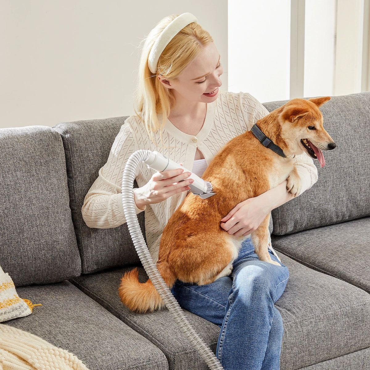 JHK Professional Pet Grooming Vacuum Kit With Cordless Clippers