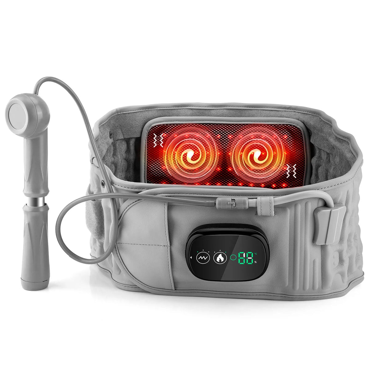 Hailicare Inflatable Heating Waist Massage Belt With Vibration Support