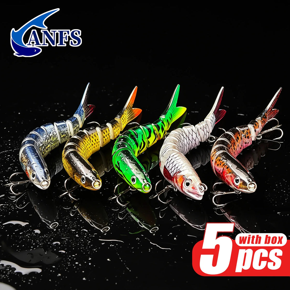 ANFS Jointed Sinking Swimbait Fishing Lures With Realistic Design