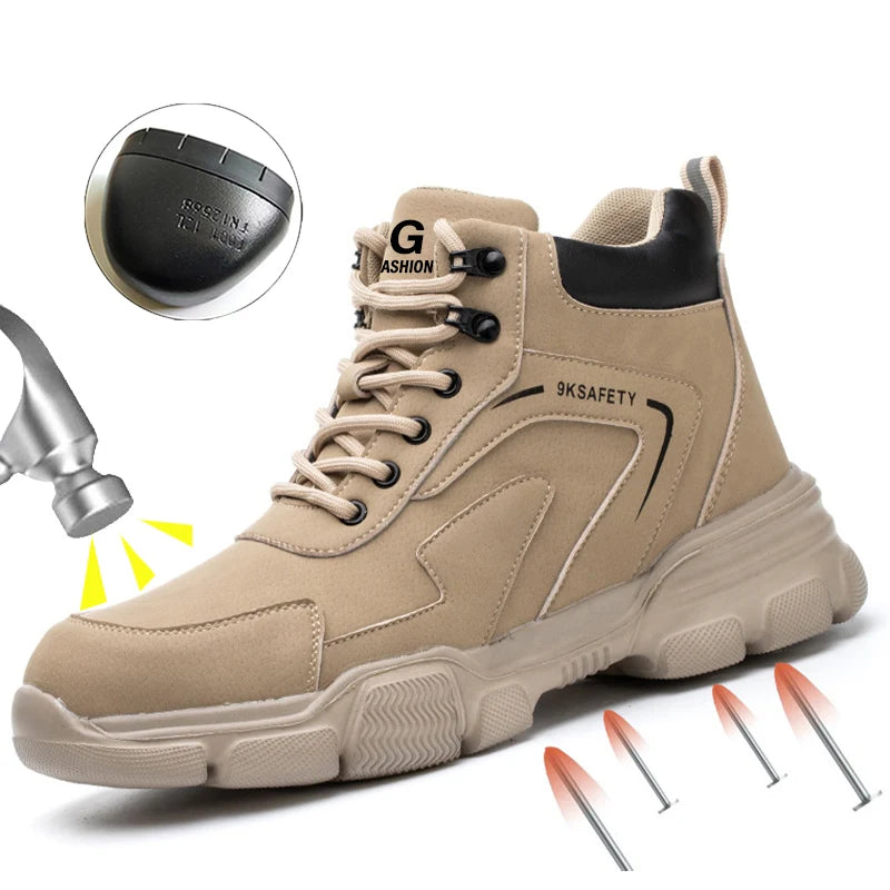 Water Repellent Anti Puncture Industrial Construction Safety Boots