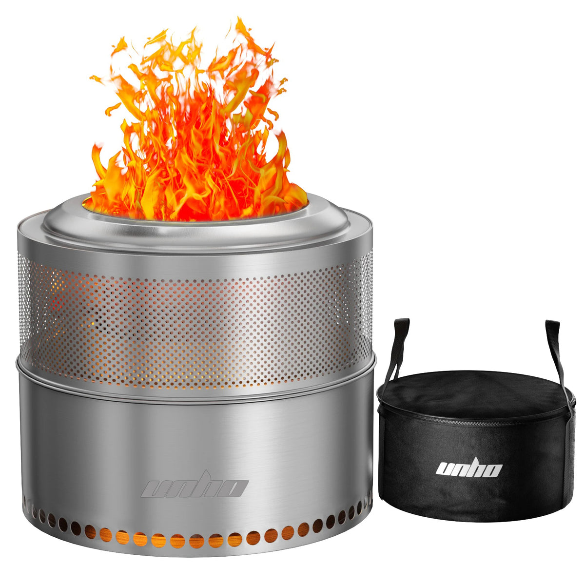 Portable Stainless Steel Smokeless Wood Burning Fire Pit