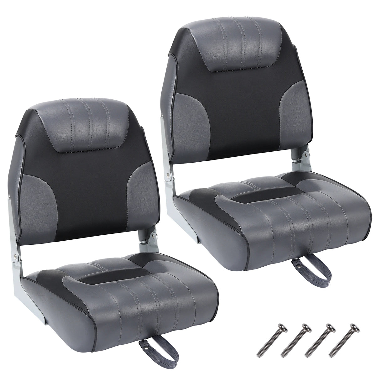 Folding Boat Seats with Thick Padding and Weather Resistant Design
