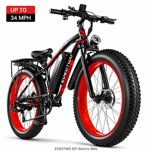 EOEOTWO Fat Tire Electric Bike For Adults With Long Range