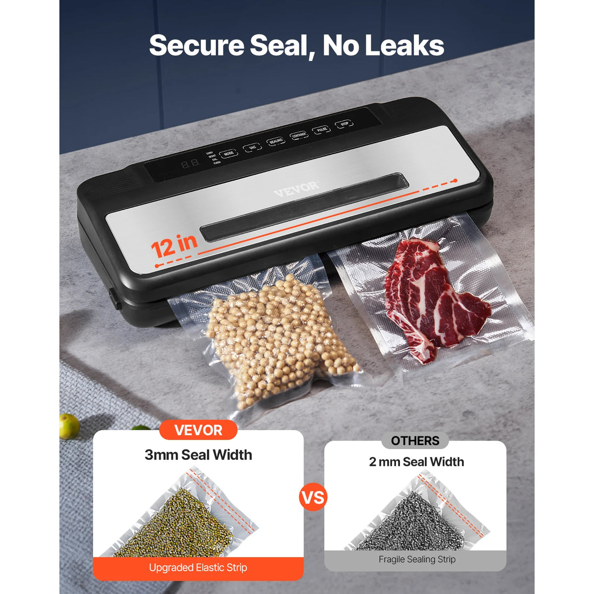 SucceBuy 7-in-1 Electric Vacuum Sealer for Kitchen Food Storage