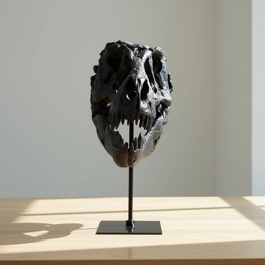 Tyrannosaurus Rex Fossil Skull Replica Resin Home Office Decor