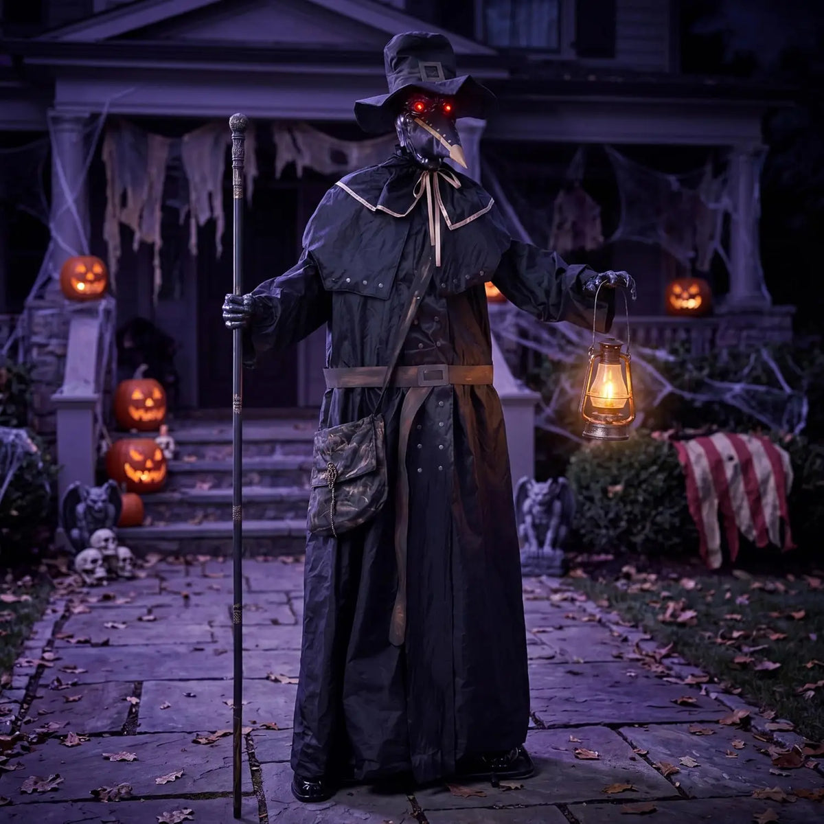Joyfy Halloween Animatronic Ghost Doctor With Sound Activated Effects