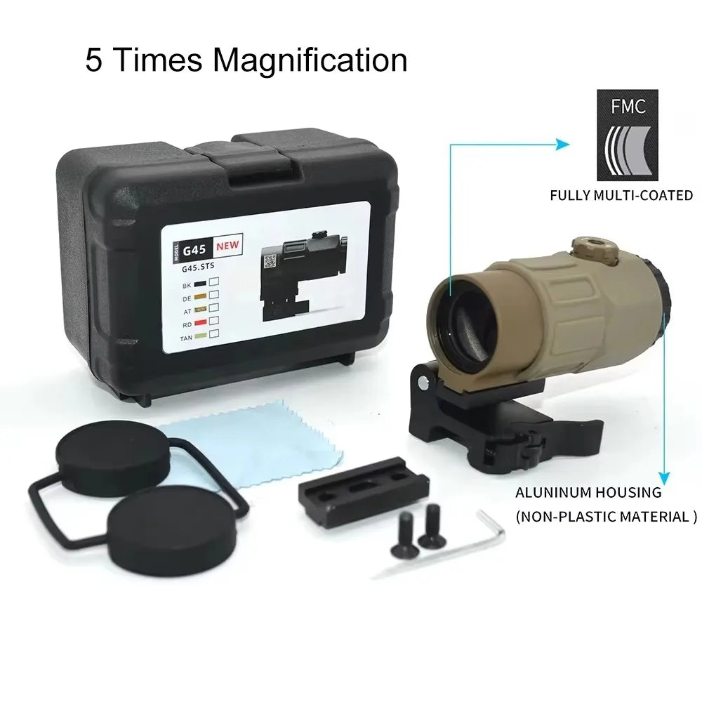 Bestsight G33 Side Switch 3X Magnifier Scope With Quick Detach Mount