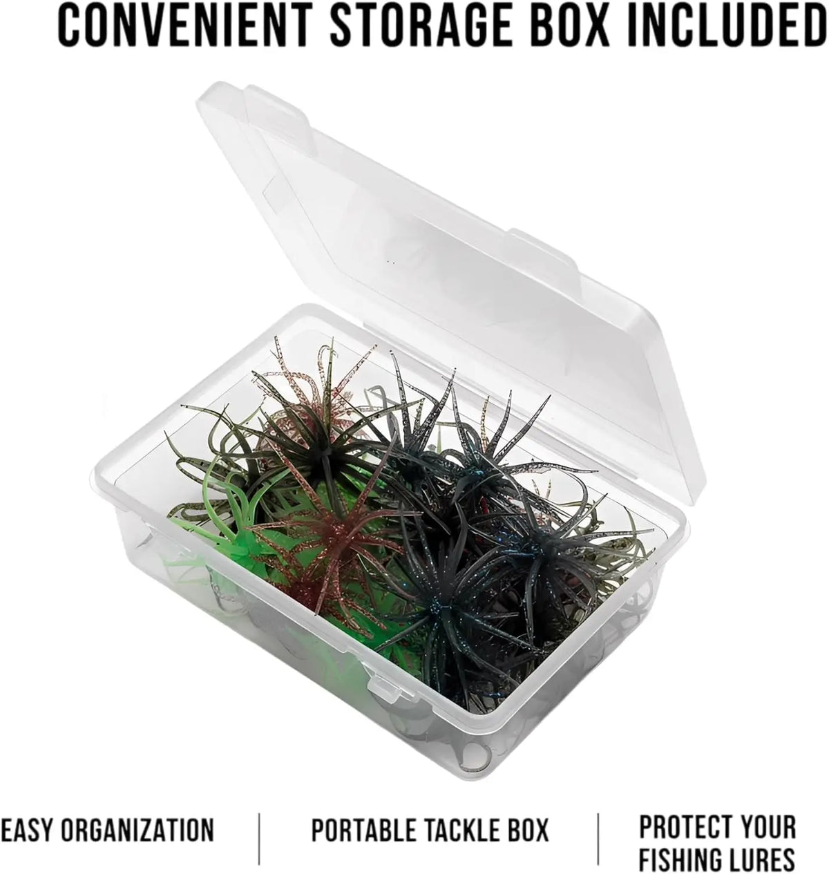 Soft Plastic Urchin Fishing Lures for Bass Trout and Crappie