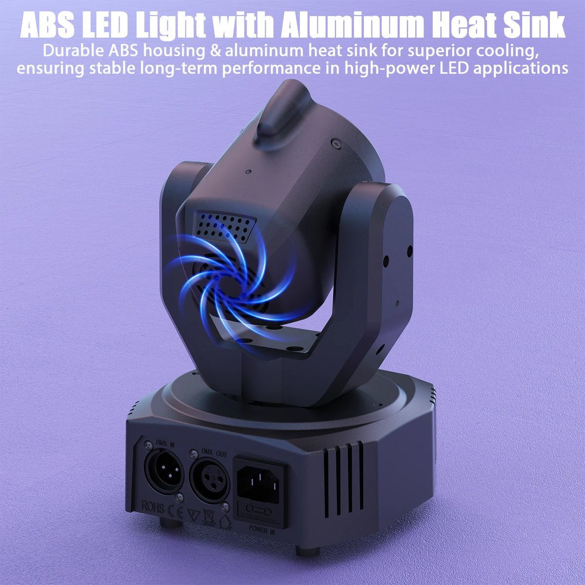 U'King RGB Beam Moving Head Light With DMX Strobe Effects