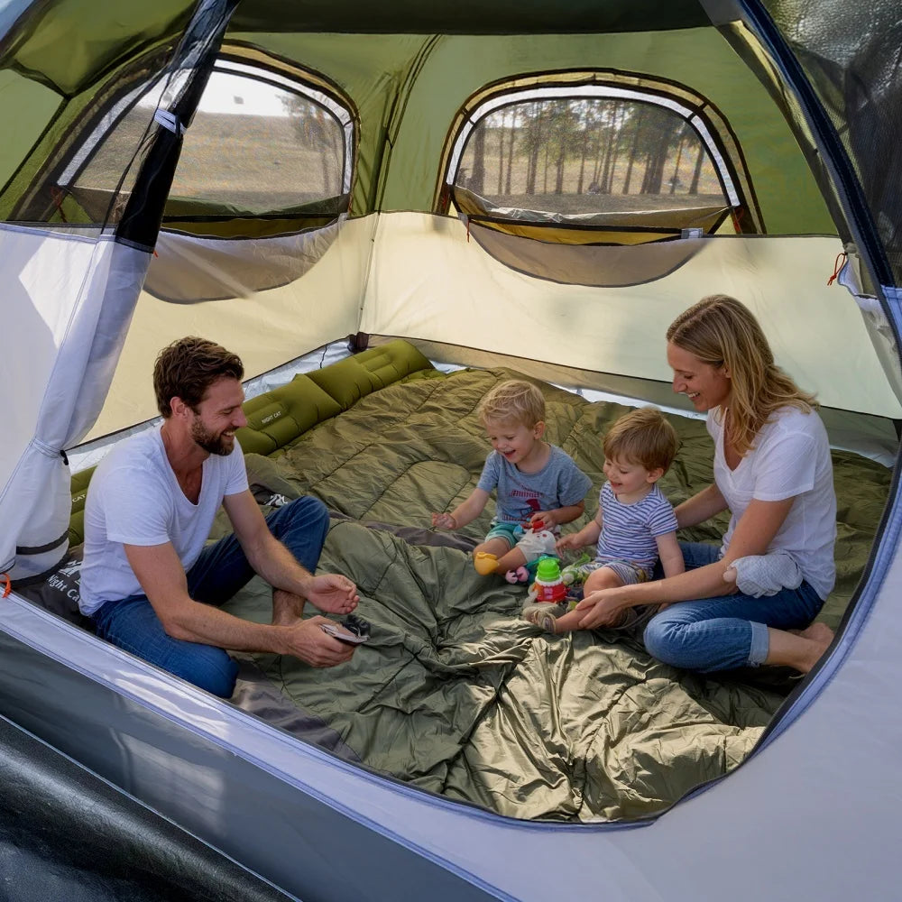 Night Cat Instant Pop Up Camping Tent With Waterproof Rainfly