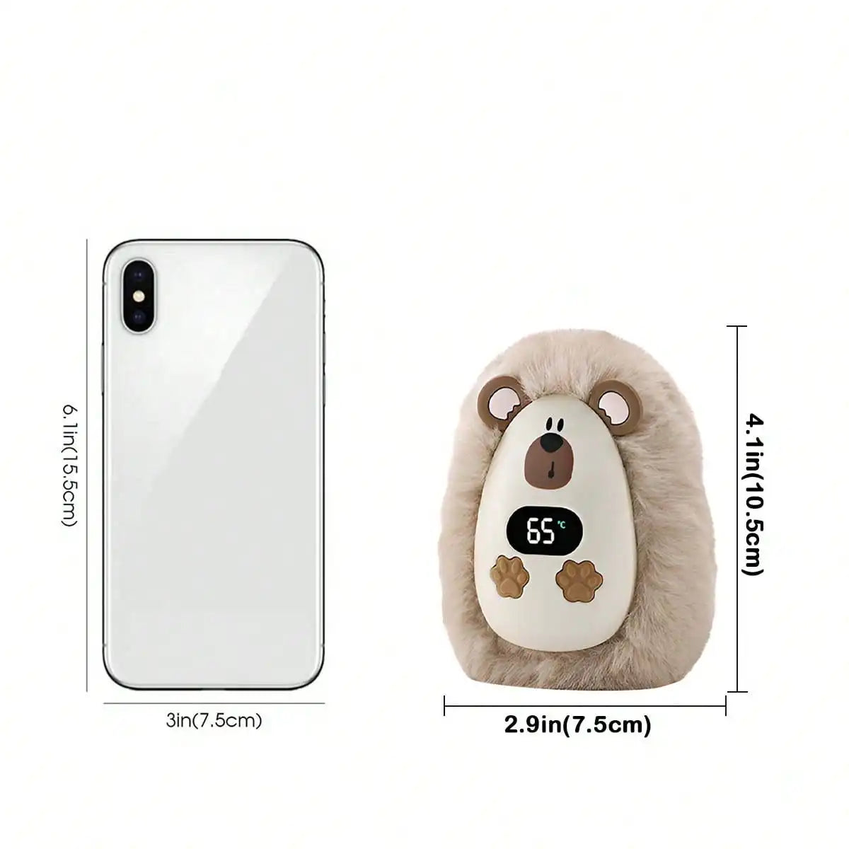 Rechargeable Plush Pet Hand Warmers With Adjustable Fast Heating