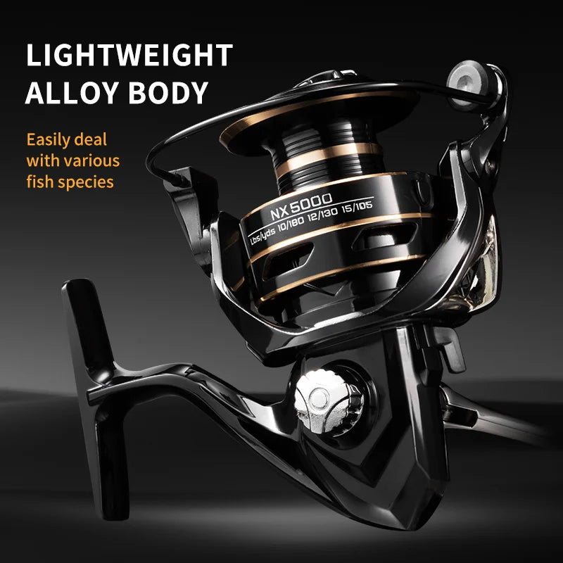 J-BARZILLAI NX Metal Spinning Fishing Reel With 10KG Max Drag