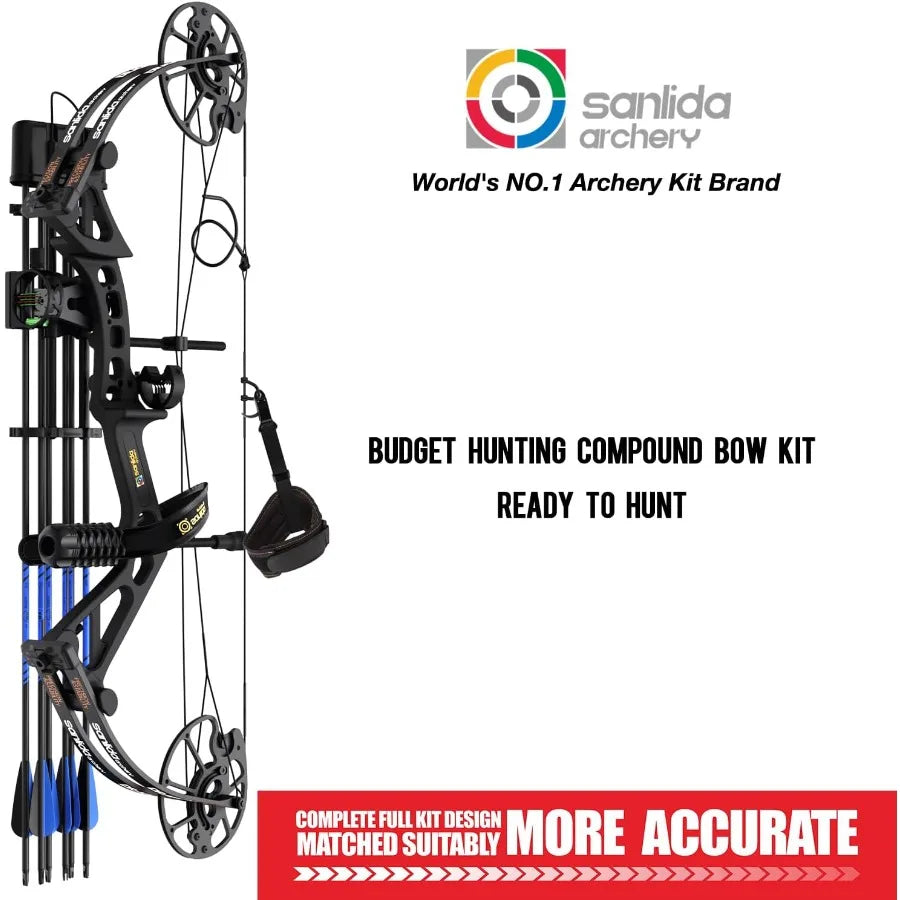 Sanlida Dragon X7 Compound Bow Archery Kit For Adults