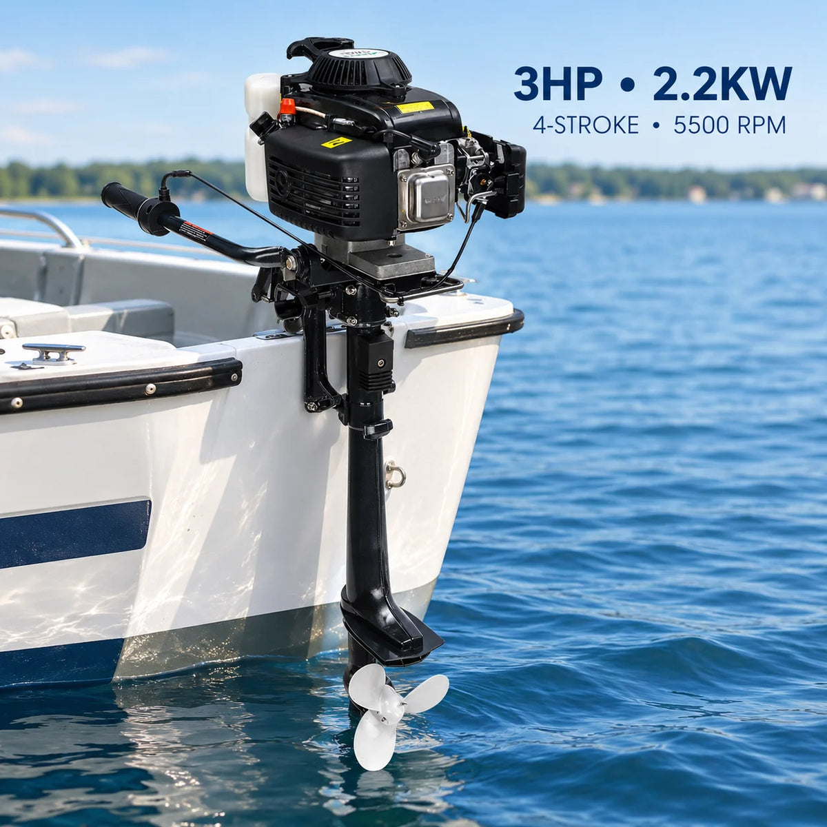 Air Cooled Four Stroke Outboard Motor for Fishing Boats