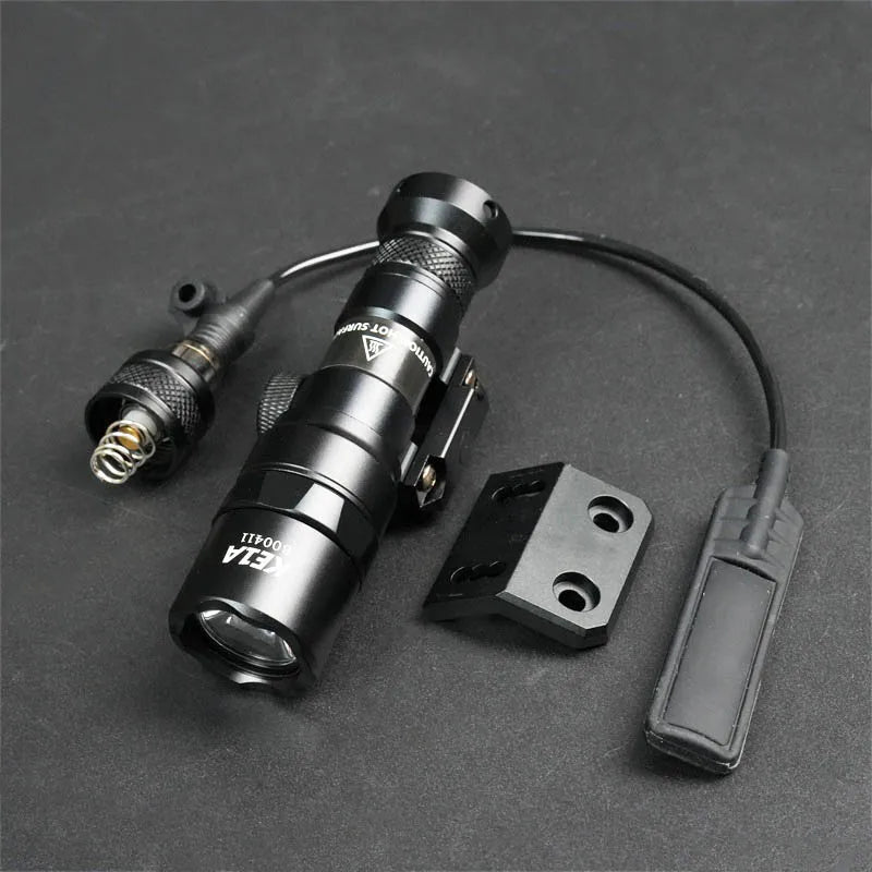 SF M600B M600C Tactical M600 M300 Surefi Flashlight M-system/20MM Rail Install Gun Light Airsoft Hunting Gear Lamp Set