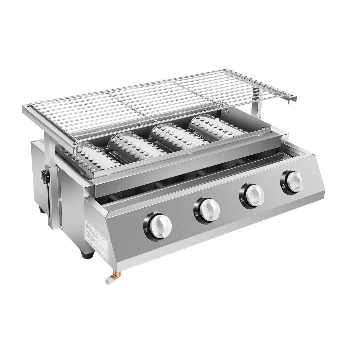 Portable Propane Gas Grill With Adjustable Height For Outdoor Cooking