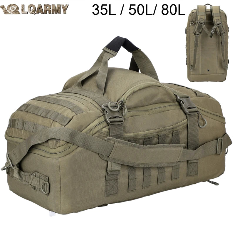 LQARMY Tactical Outdoor Backpack For Hiking Camping And Travel Gear