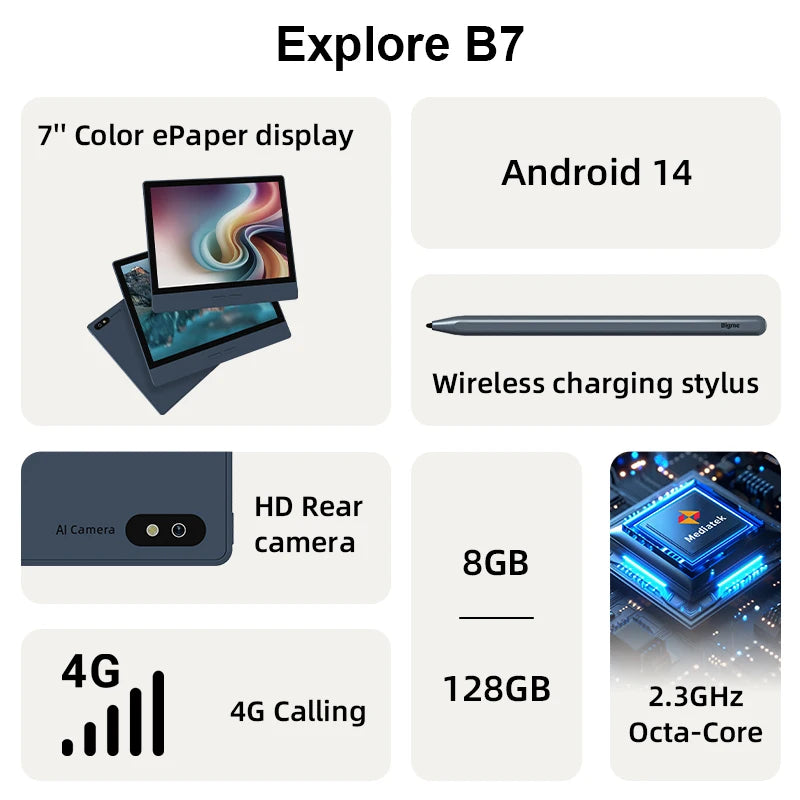 BIGME Color E Ink Ereader With Android And Handwriting Support