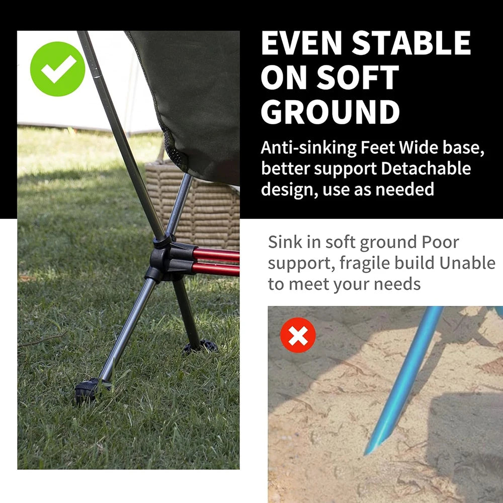 Naturehike Ultralight Portable Folding Camping Chair Aluminum Alloy Frame