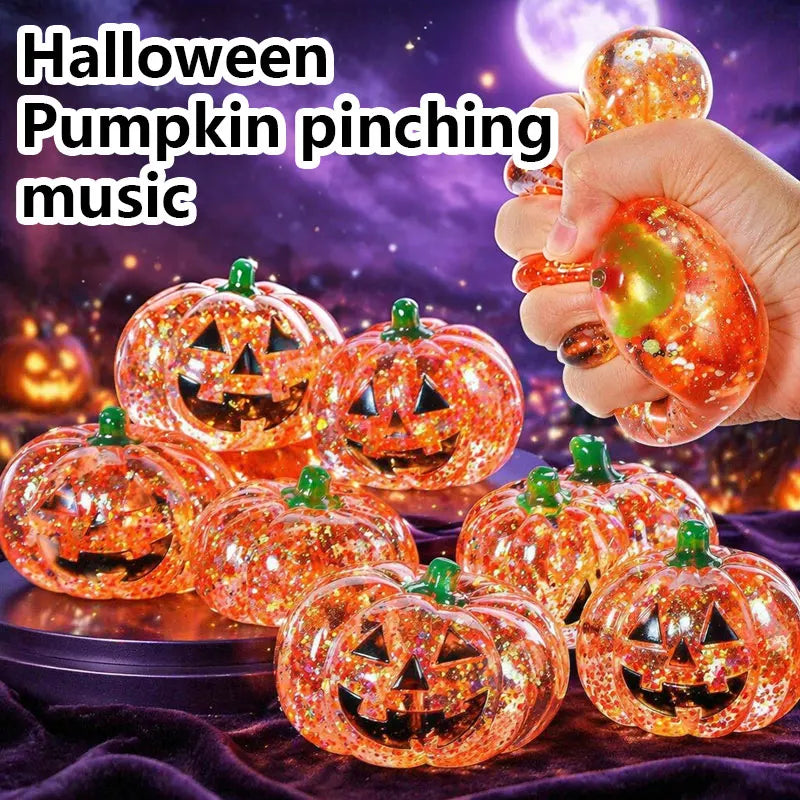Halloween Pumpkin Squishy Toy Slow Rebound Stress Relief Ball Fidget