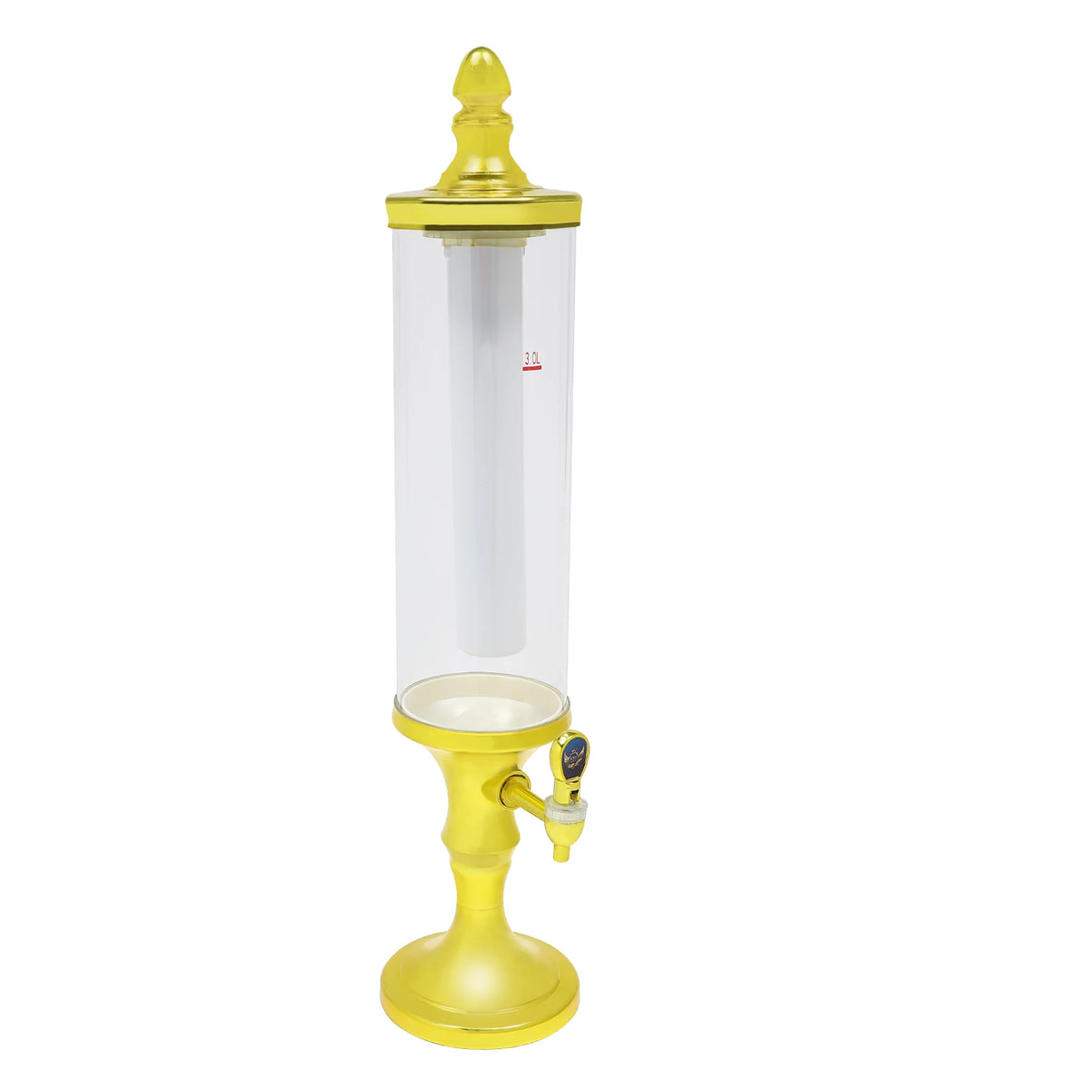 3L Beer Tower Dispenser ABS Tabletop Beer Dispensers with Light for Liquor and Juice Parties Pubs Restaurants