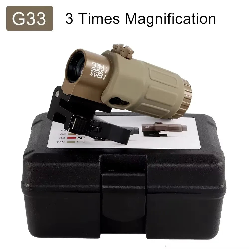 Bestsight G33 Side Switch 3X Magnifier Scope With Quick Detach Mount