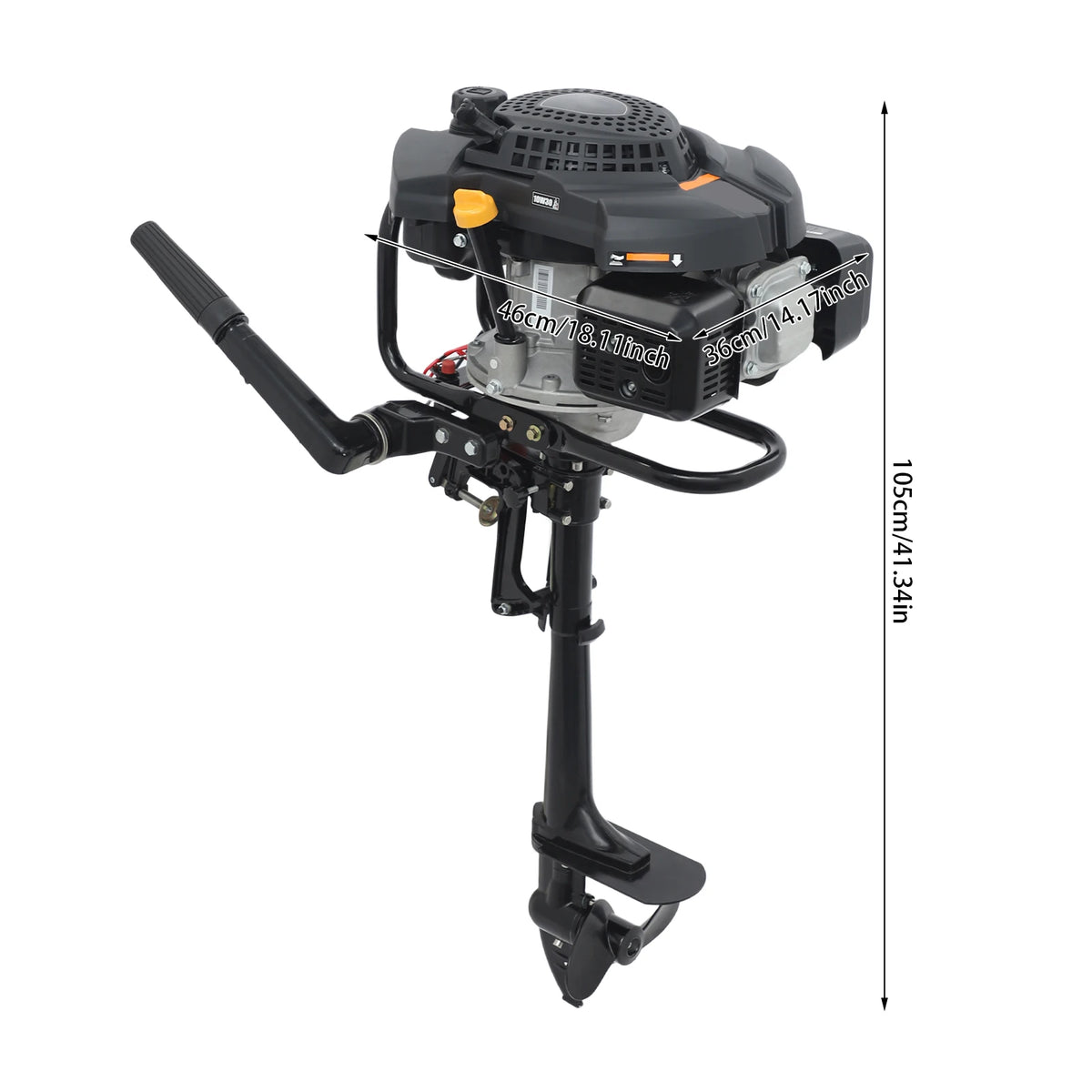 Bymaocar Four Stroke Outboard Motor With CDI Ignition And Reverse Function