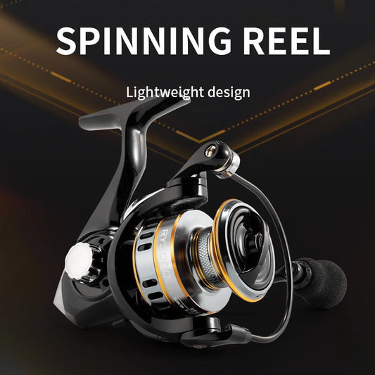 Rooblinos Spinning Reel 5.2:1 Gear Ratio Aluminum Spool