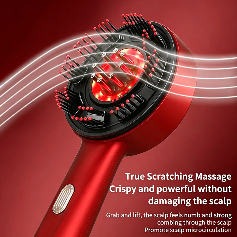 Afdeal Electric Hair Follicle Comb With Red Light Scalp Massager