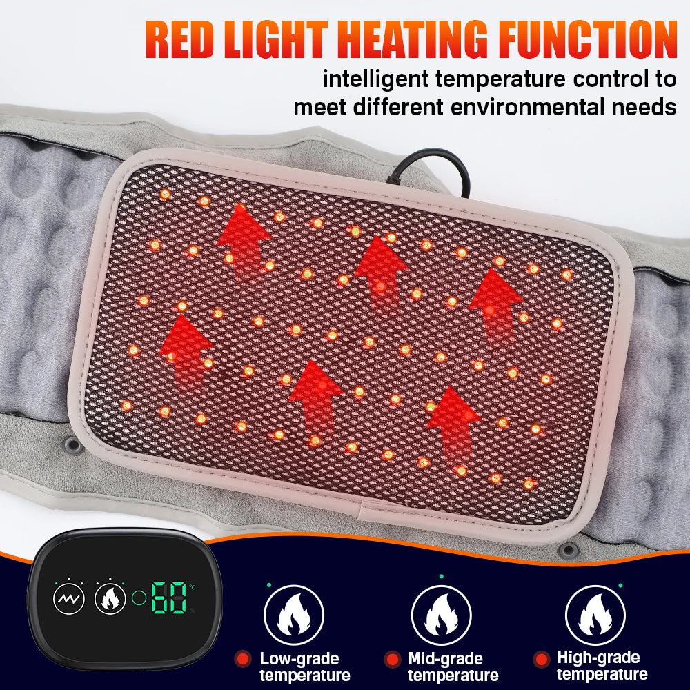 Hailicare Inflatable Heating Waist Massage Belt With Vibration Support