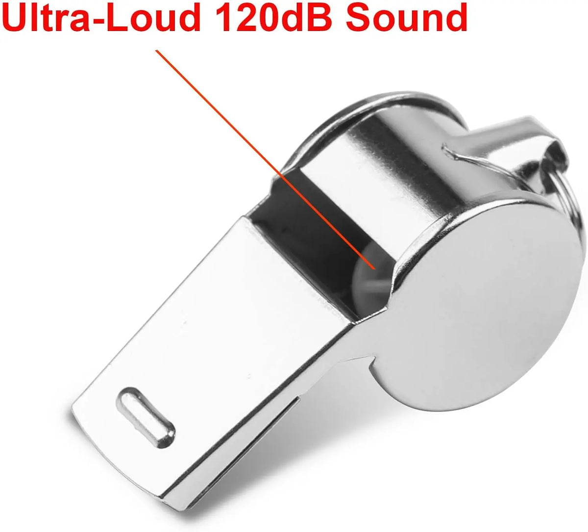 Stainless Steel Sports Whistles With Lanyards For Coaches And Safety
