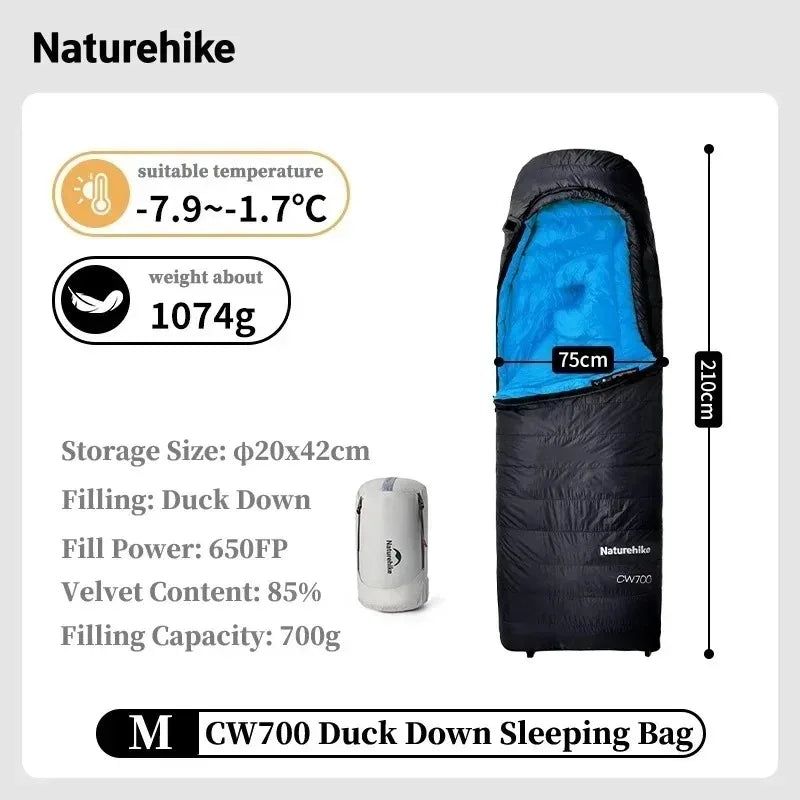 Naturehike CW700 Ultralight Duck Down Winter Sleeping Bag