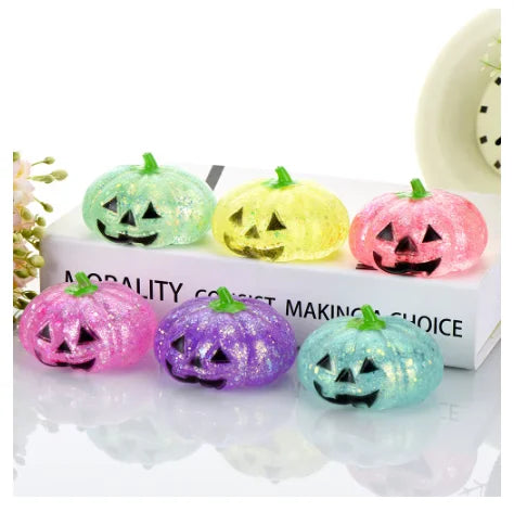 Halloween Pumpkin Squishy Toy Slow Rebound Stress Relief Ball Fidget