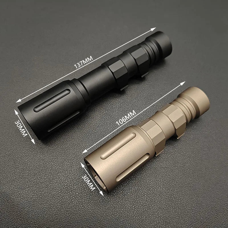 US Warehouse Tactical Metal V2 Flashlight High Power White LED 1000/1300lumens Airsoft Rifle AR15 Hunting Torch Scout Light