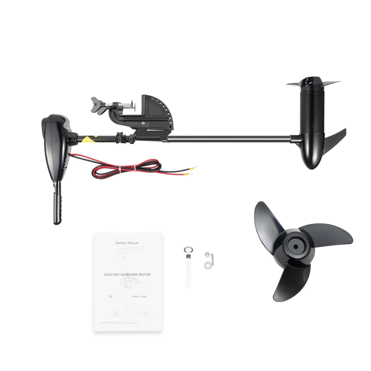 Electric Trolling Outboard Motor With 80 Pound Thrust for Fishing Boats