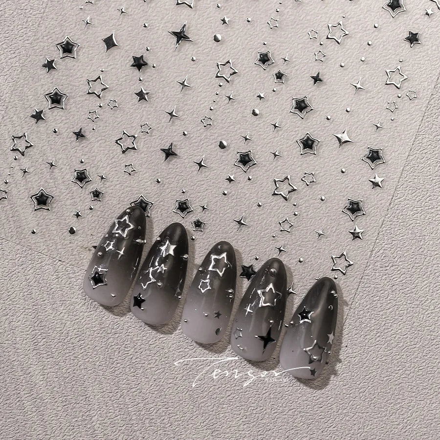 Luxury Star Nail Art Stickers for Elegant Nail Designs