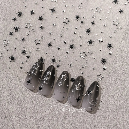 Luxury Star Nail Art Stickers for Elegant Nail Designs