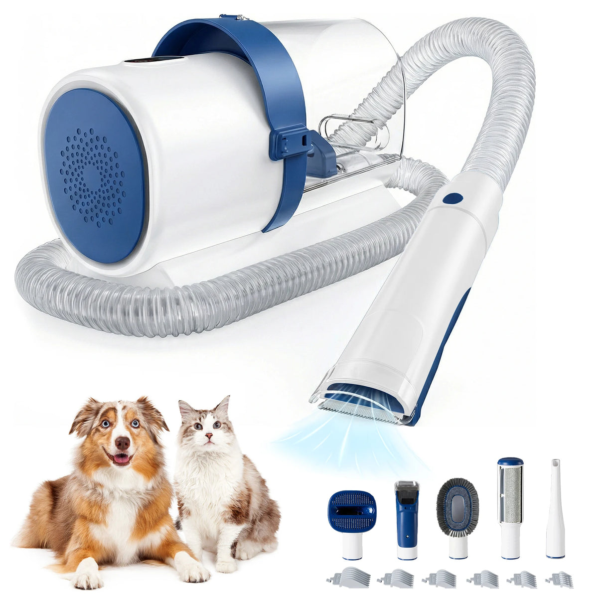 JHK Professional Pet Grooming Vacuum Kit With Cordless Clippers