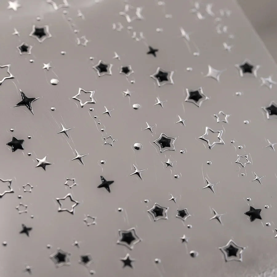 Luxury Star Nail Art Stickers for Elegant Nail Designs