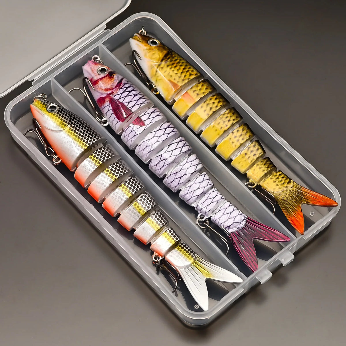 ANFS Realistic Jointed Swimbait Fishing Lures for Bass and Trout