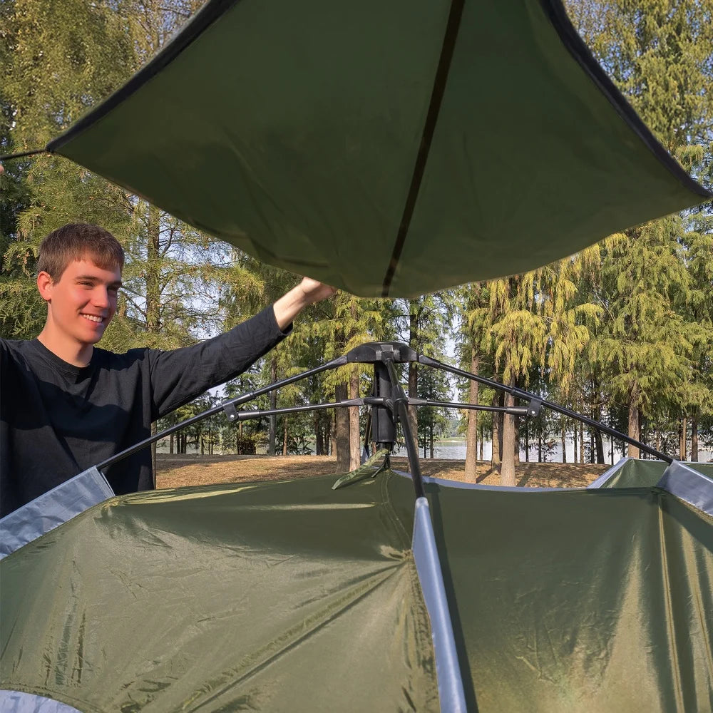 Night Cat Instant Pop Up Camping Tent With Waterproof Rainfly